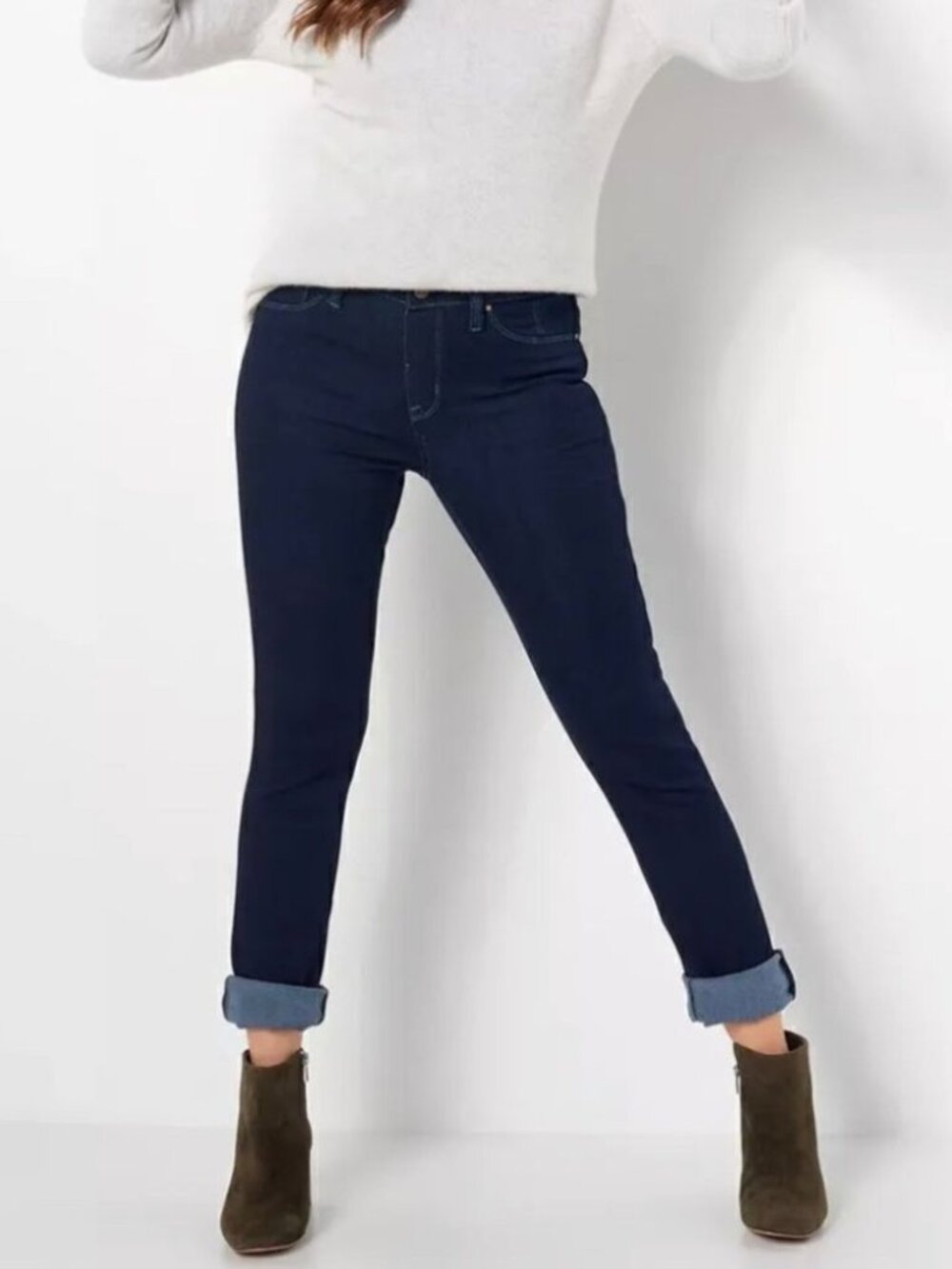 Laurie Felt Silky Denim Easy Skinny Pull-On Jeans
